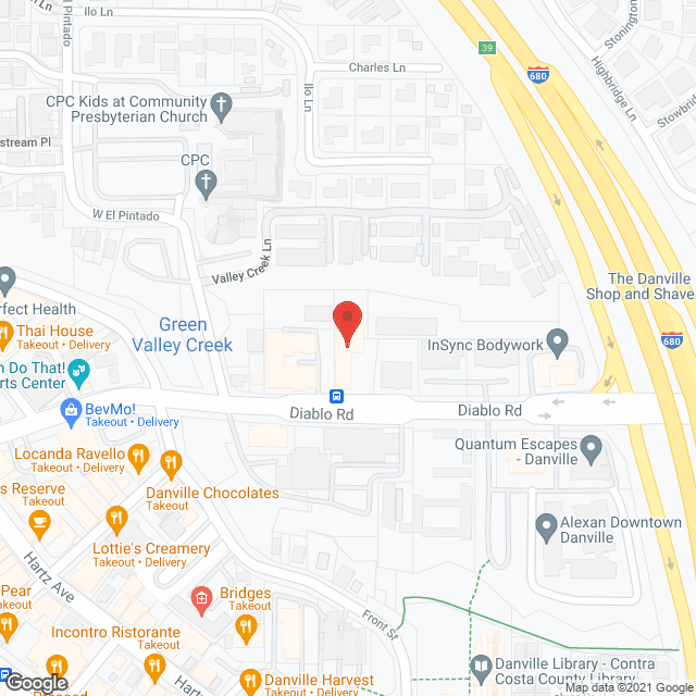 Danville Post-Acute Rehab in google map