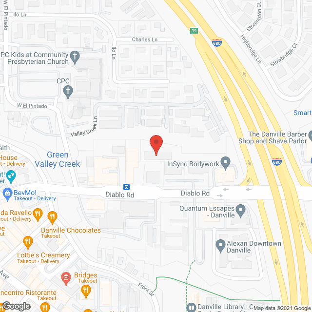 Danville Village ALF in google map