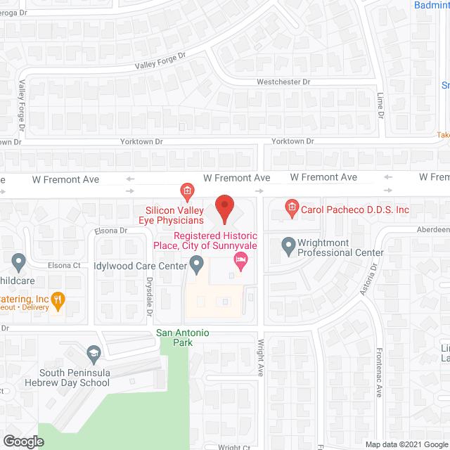 Idylwood Care Ctr in google map