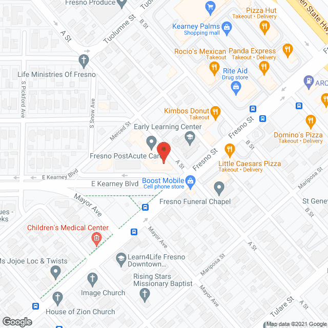 Fresno Post Acute in google map