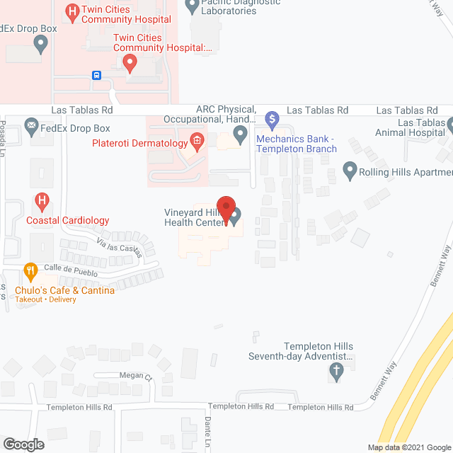 Vineyard Hills Health Center in google map