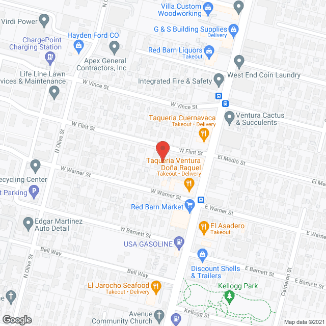 Flint Manor in google map