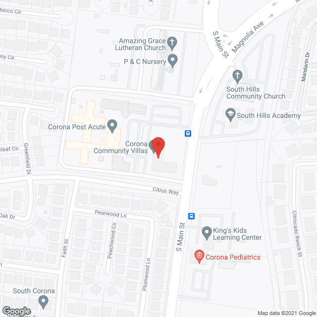 Corona Community Villas in google map