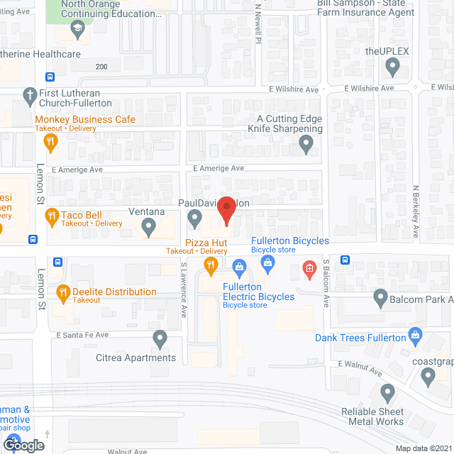 Fullerton Rosewood Assisted Living in google map