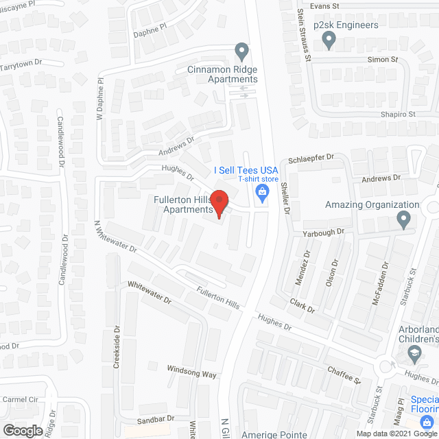 Fullerton Hills Apartments in google map