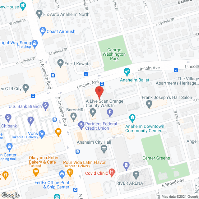 Village Center in google map