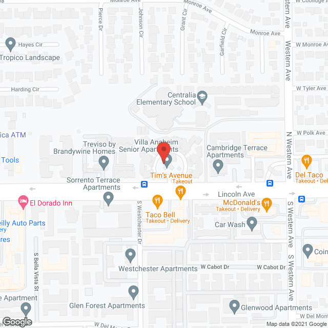 Villa Anaheim Senior Apartments in google map