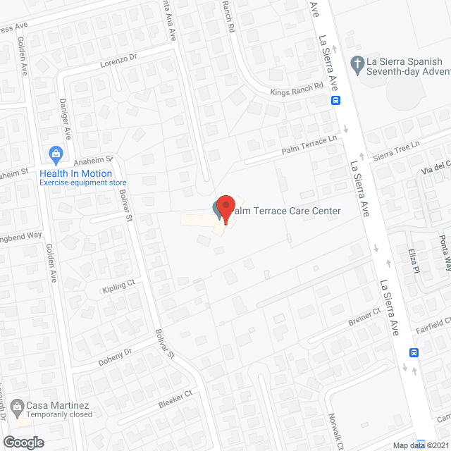 Palm Terrace Care Center in google map