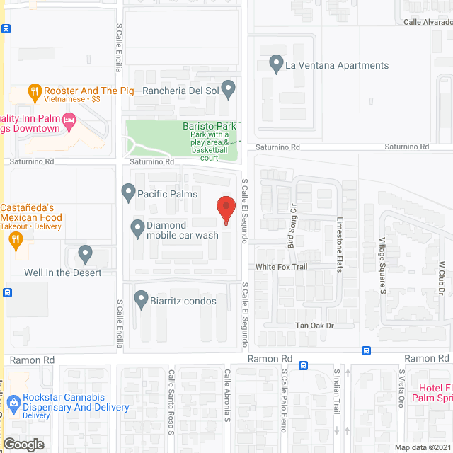 Pacific Palm Apartments in google map