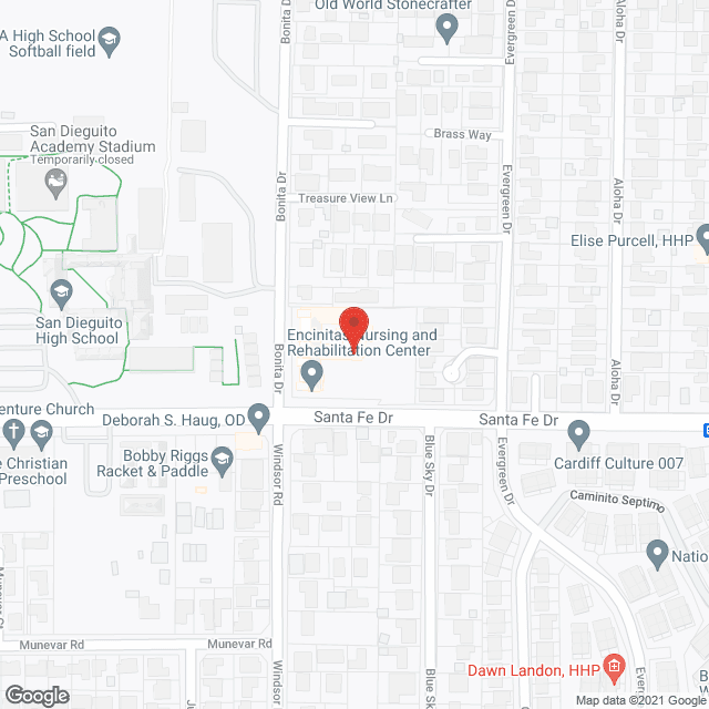 Encinitas Nursing and Rehabilitation Center in google map