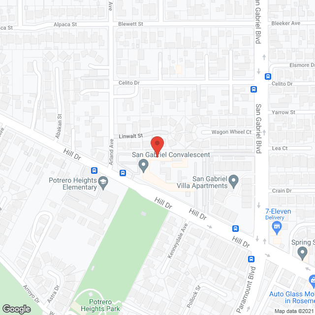 San Gabriel Convalescent Ctr in google map