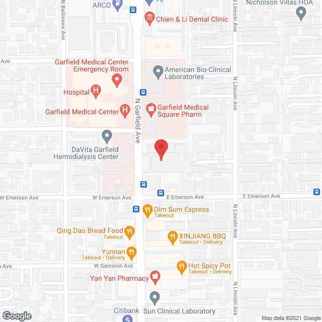 Monterey Park Convalescent Hospital in google map