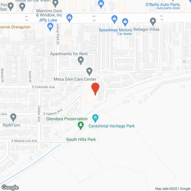 Mesa Glen Care Center formerly Community Conv in google map