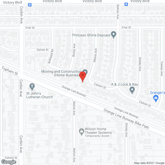 Reseda Home For the Elderly in google map