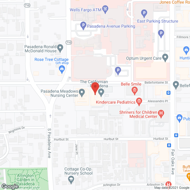 Californian-Pasadena in google map