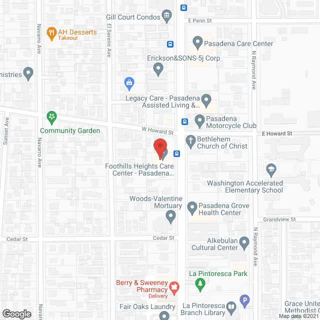 Serenity Care Center of Pasadena in google map