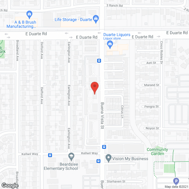 Duarte Park Apartments in google map