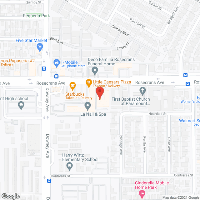 Paramount Convalescent Hospital in google map
