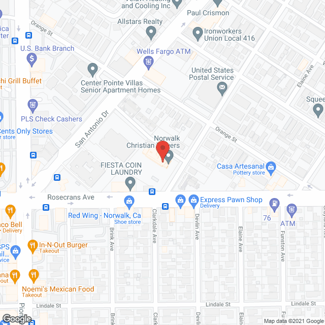 Norwalk Christian Towers in google map