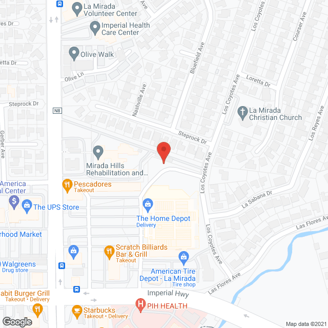 Mirada Hills Rehabilitation in google map