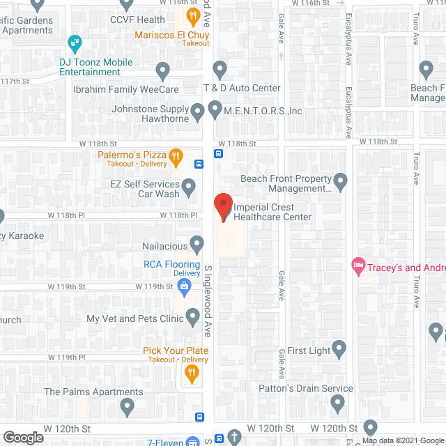 Imperial Crest Health Ctr in google map