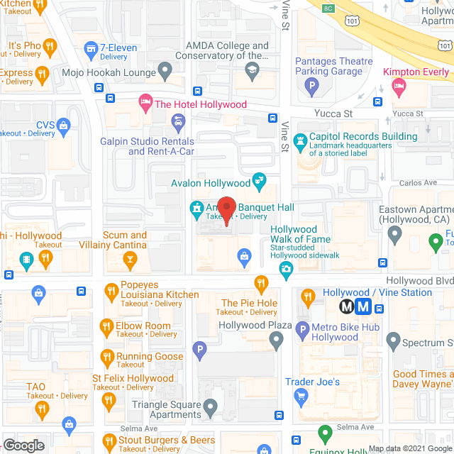 Hollywood Knickerbocker Apt in google map