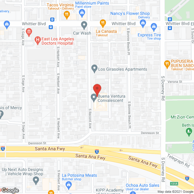 Buena Ventura Convalescent in google map