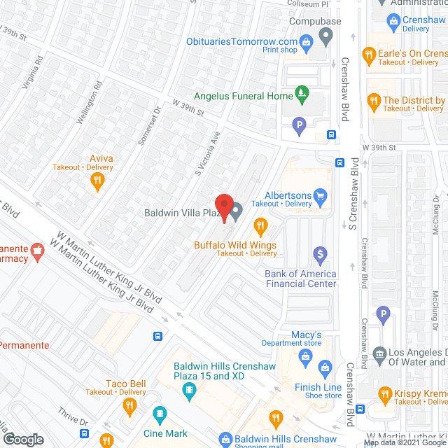 Baldwin Villa Plaza in google map