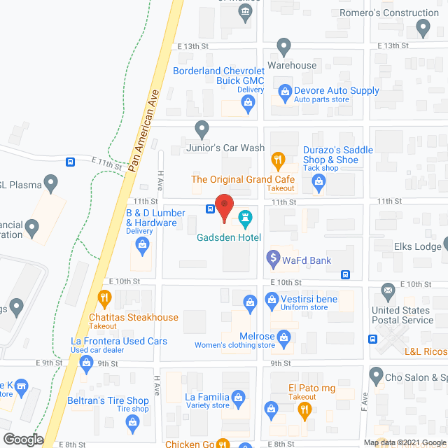 Gadsden Hotel in google map