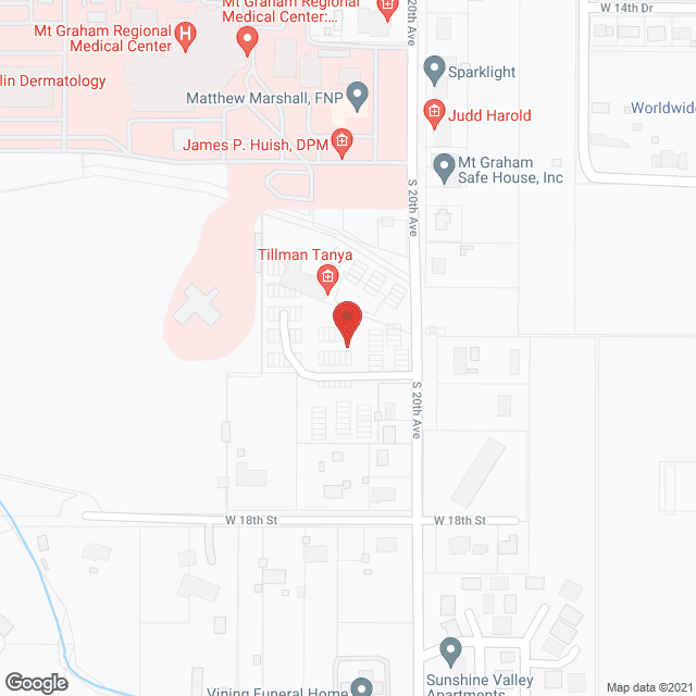 Safford Supervised Care in google map