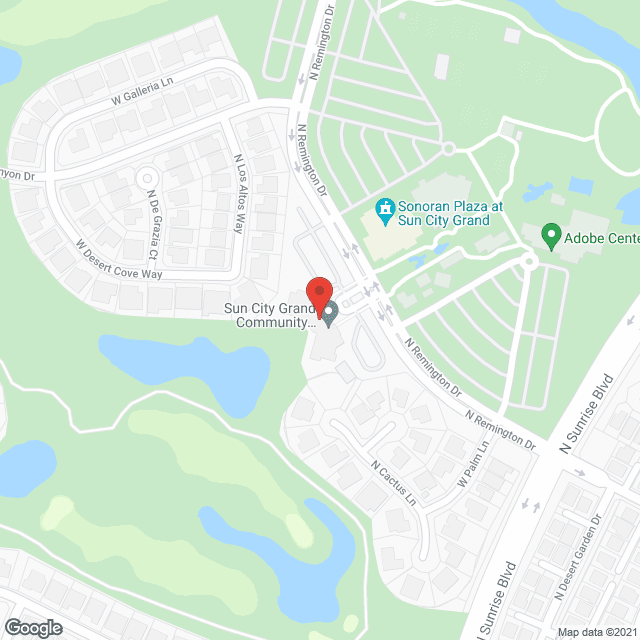 Sun City Grand in google map