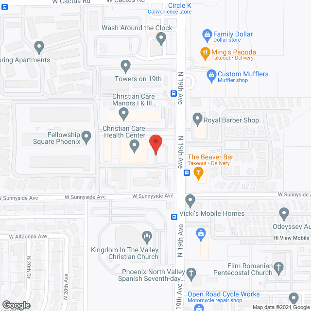 Christian Care in google map