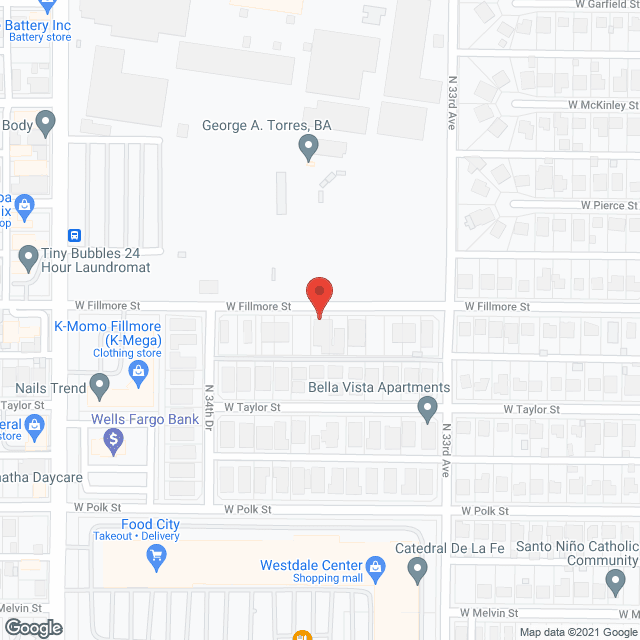 Fillmore Apartments in google map