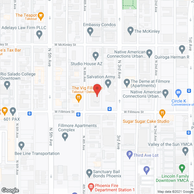 Phoenix Silvercrest Apartments in google map