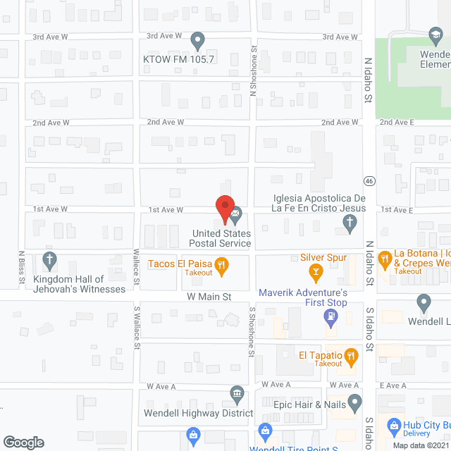 Magic Valley Health Care Ctr in google map