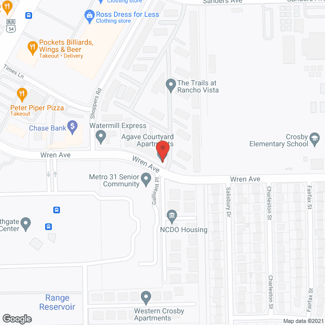 Village Green Apartments in google map