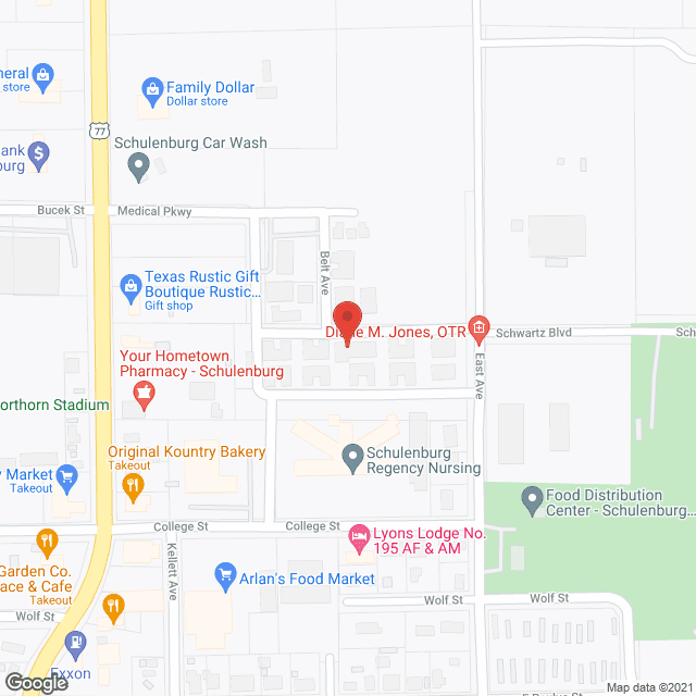 The Villas in google map
