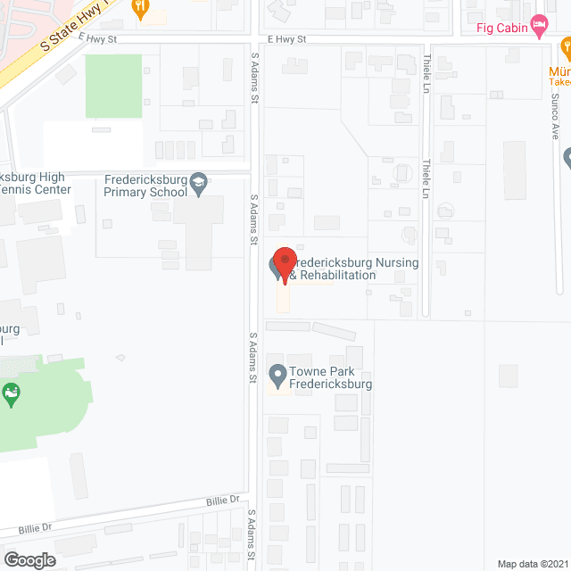 Fredericksburg Nursing Home in google map