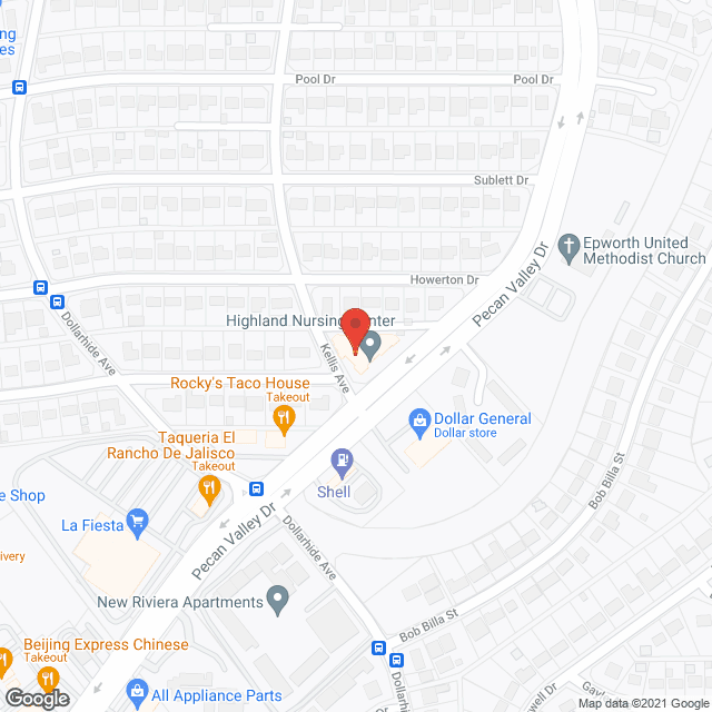 Highland Nursing Ctr in google map