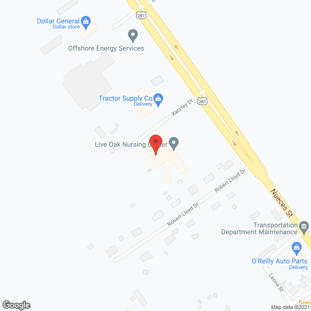Live Oak Nursing Center in google map