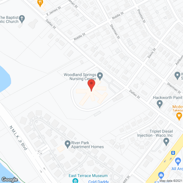 Woodland Springs Nursing Ctr in google map