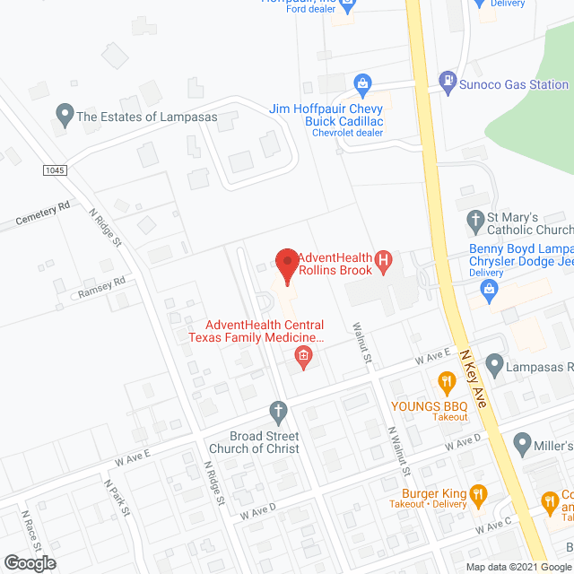 Lampasas Manor in google map