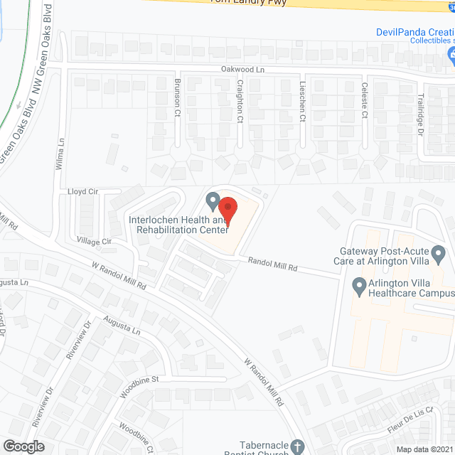 Mariner Health of Arlington in google map