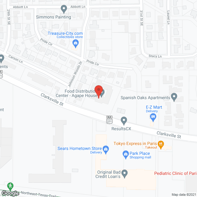 Paris Nursing Home in google map