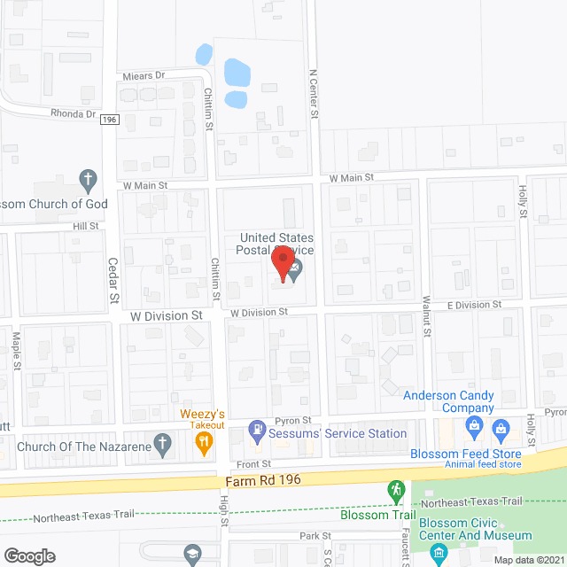 Blossom Housing Authority in google map