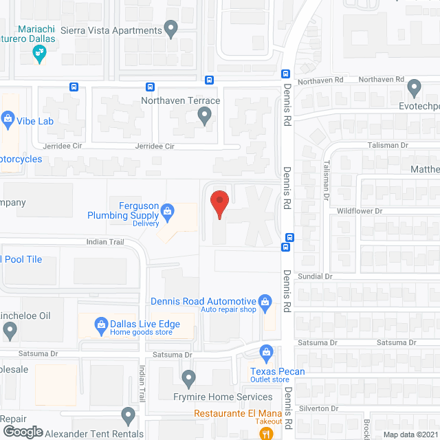 Dallas Nursing & Rehab Ctr in google map