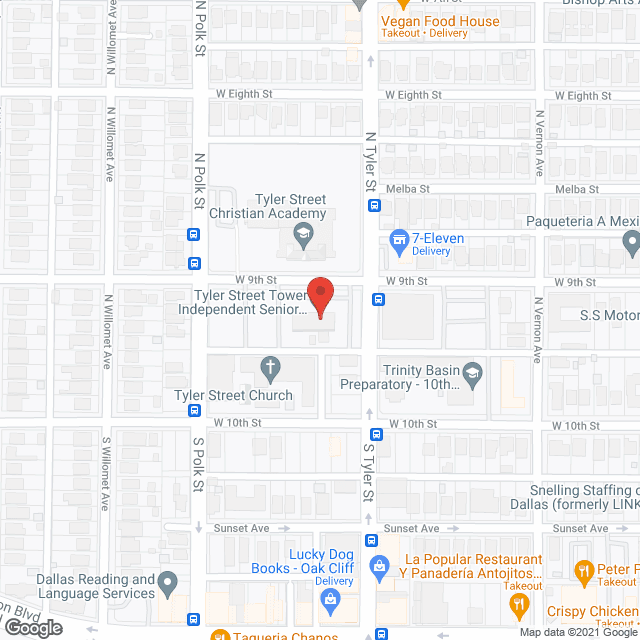 Tyler Street Manor in google map