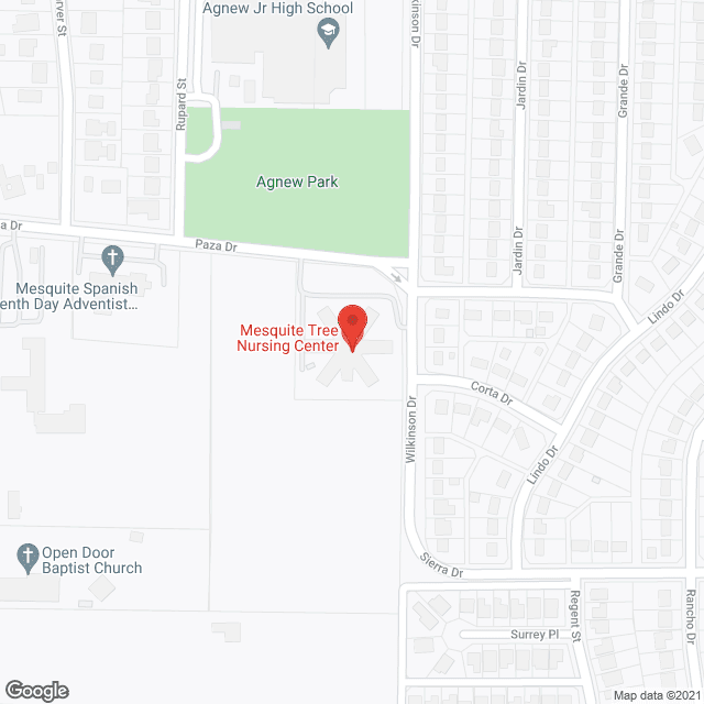 Mesquite Tree Nursing Ctr in google map