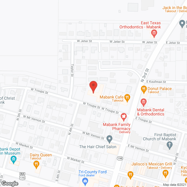 Mabank Nursing Home in google map
