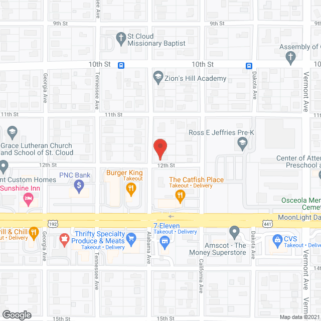 Avante at St. Cloud in google map